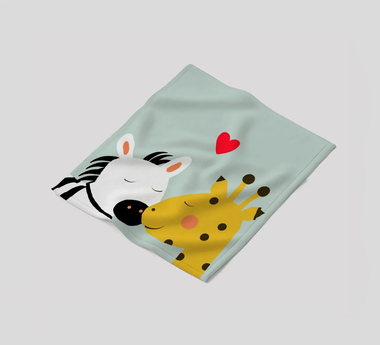 Große Liebe - Giraffe Zebra coperta in pile da maramirage