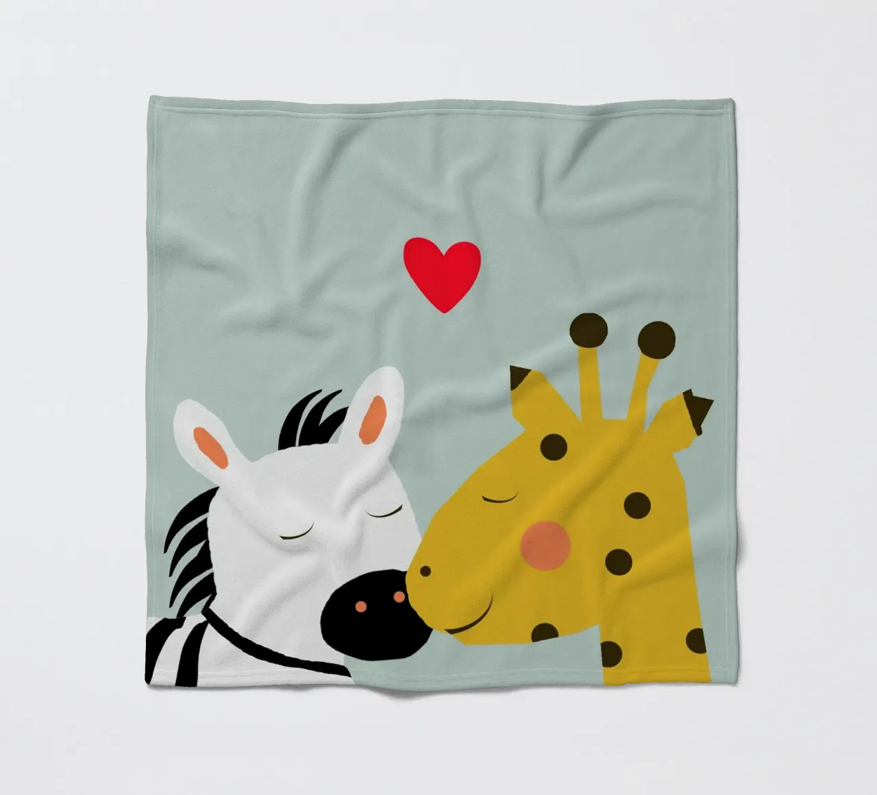 Große Liebe - Giraffe Zebra coperta in pile da maramirage