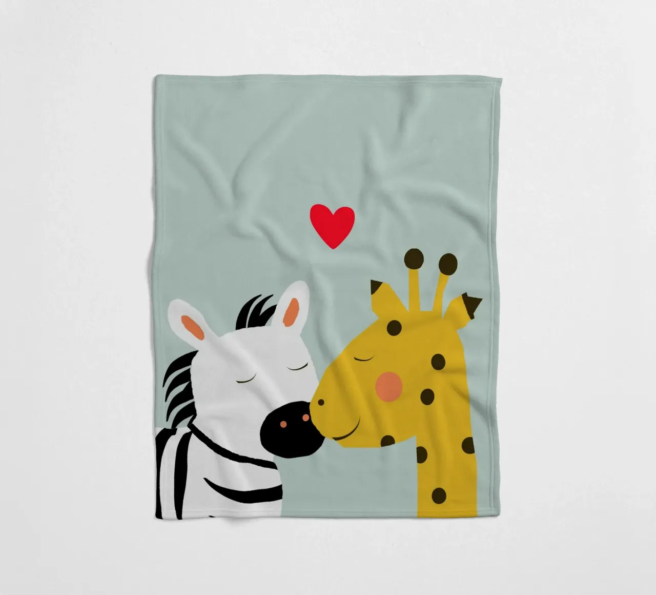 Große Liebe - Giraffe Zebra coperta in pile da maramirage