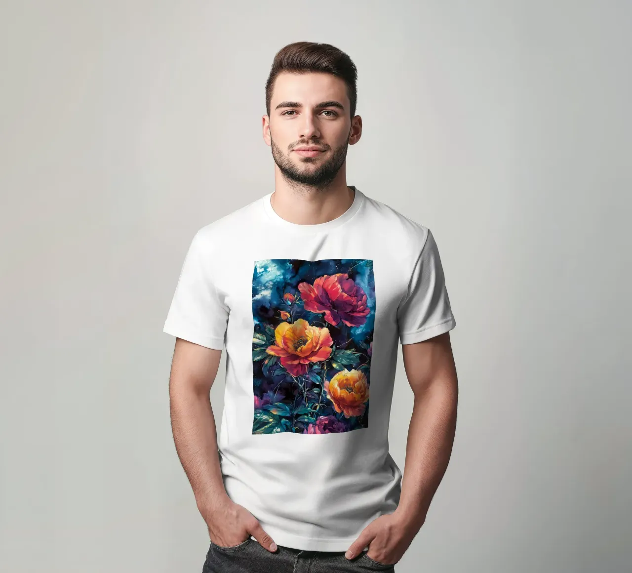 Peonie t-shirt da Lionmixart