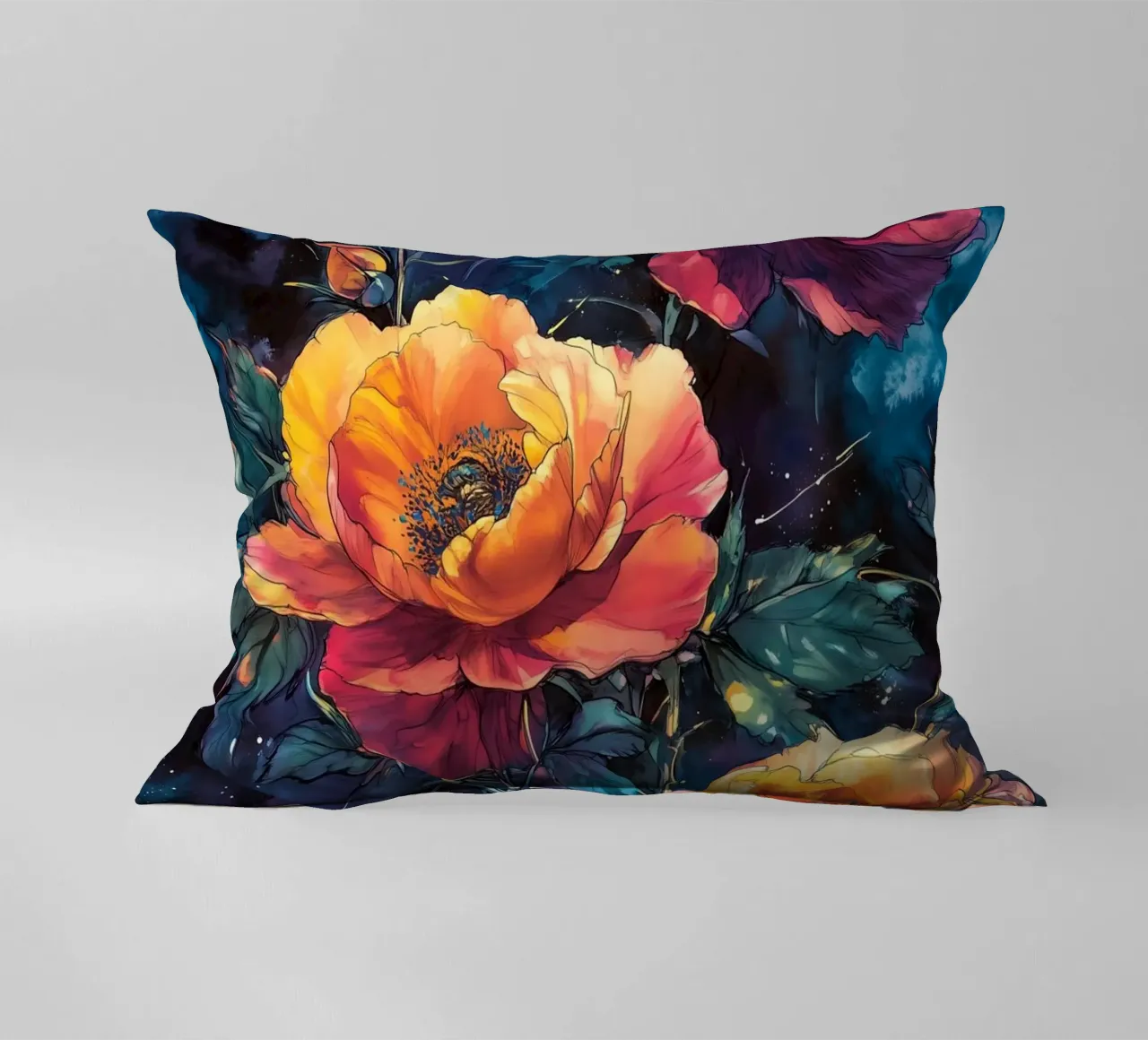 Peonie cuscino da Lionmixart