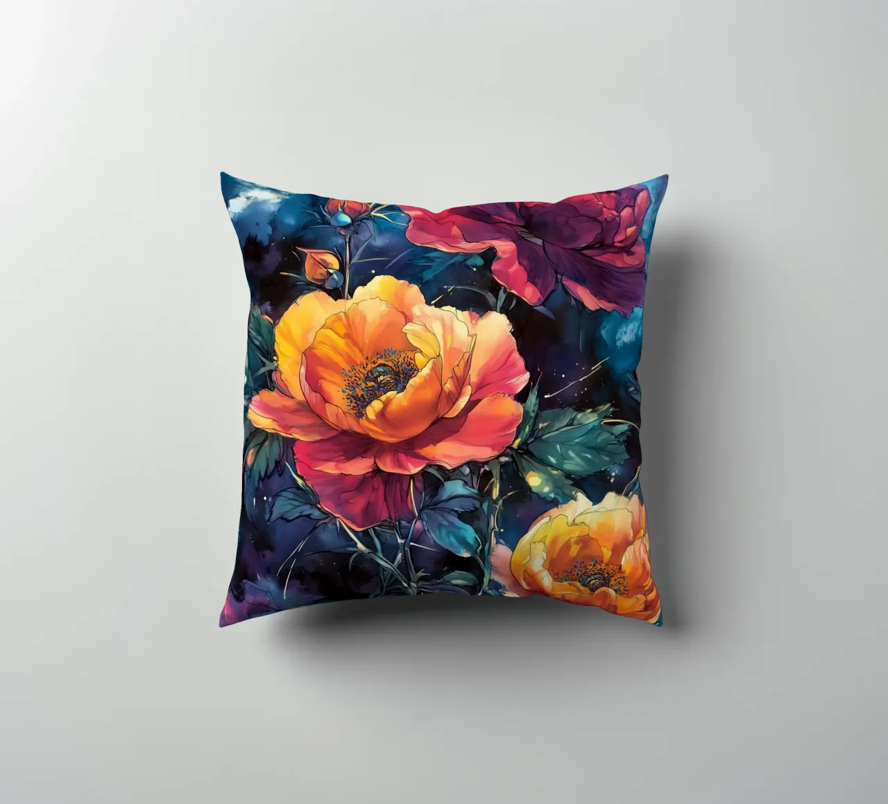 Peonie cuscino da Lionmixart