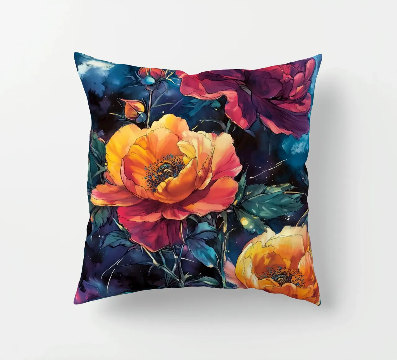 Peonie cuscino da Lionmixart
