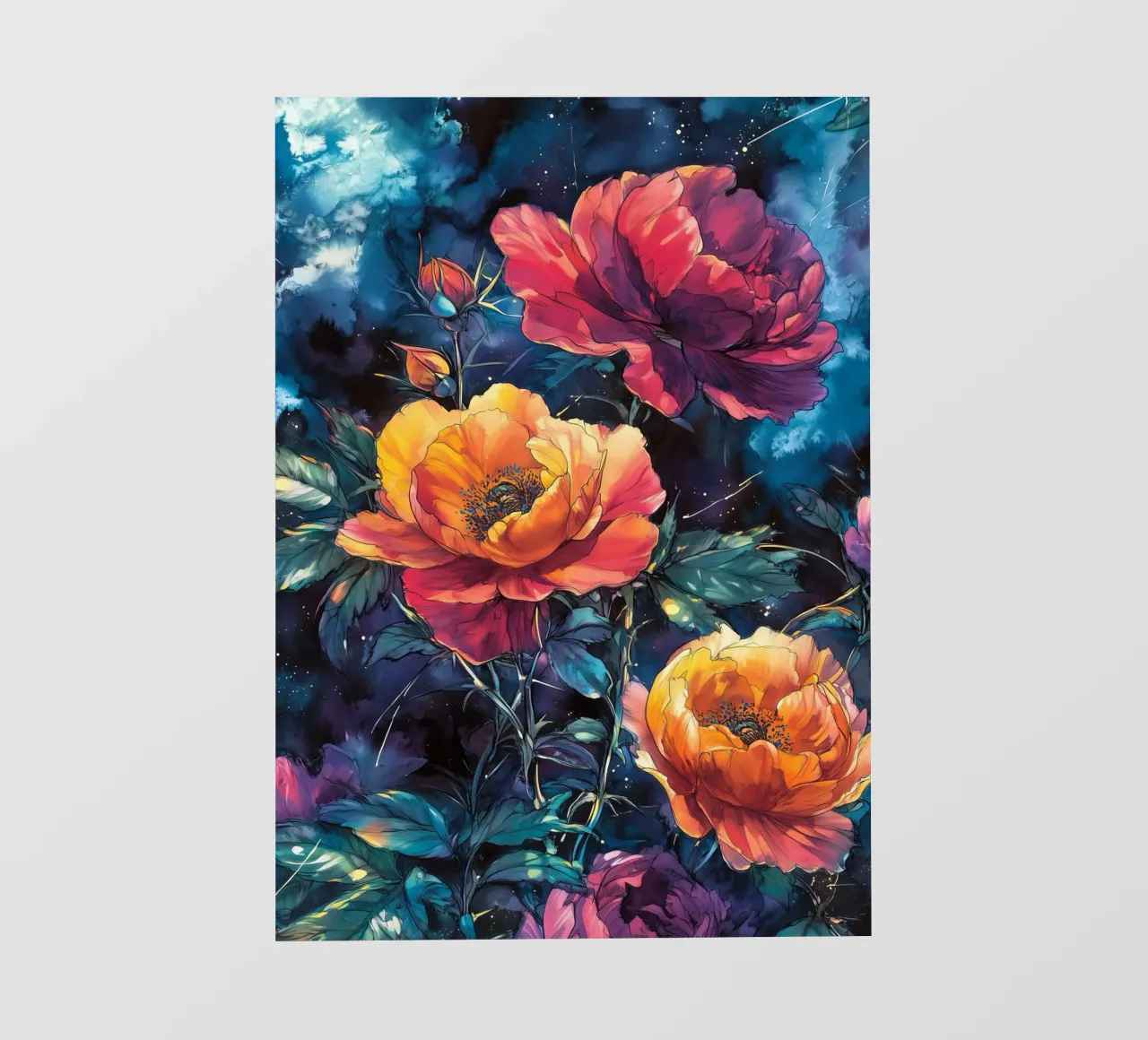 Peonie pellicola backlit da Lionmixart
