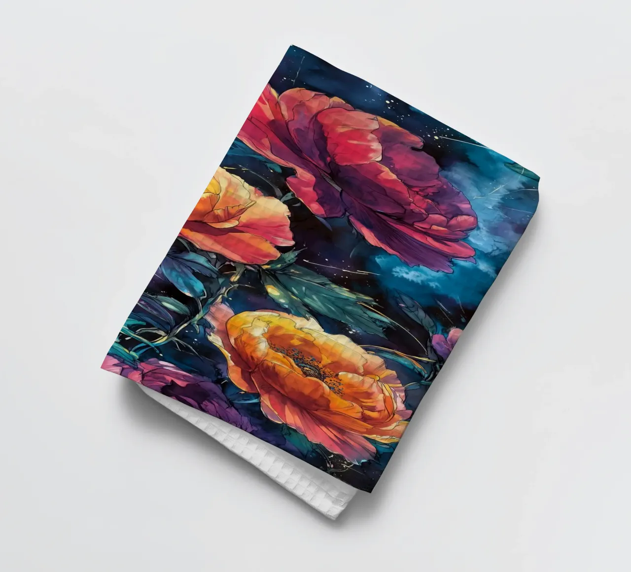 Peonie canovaccio da cucina da Lionmixart