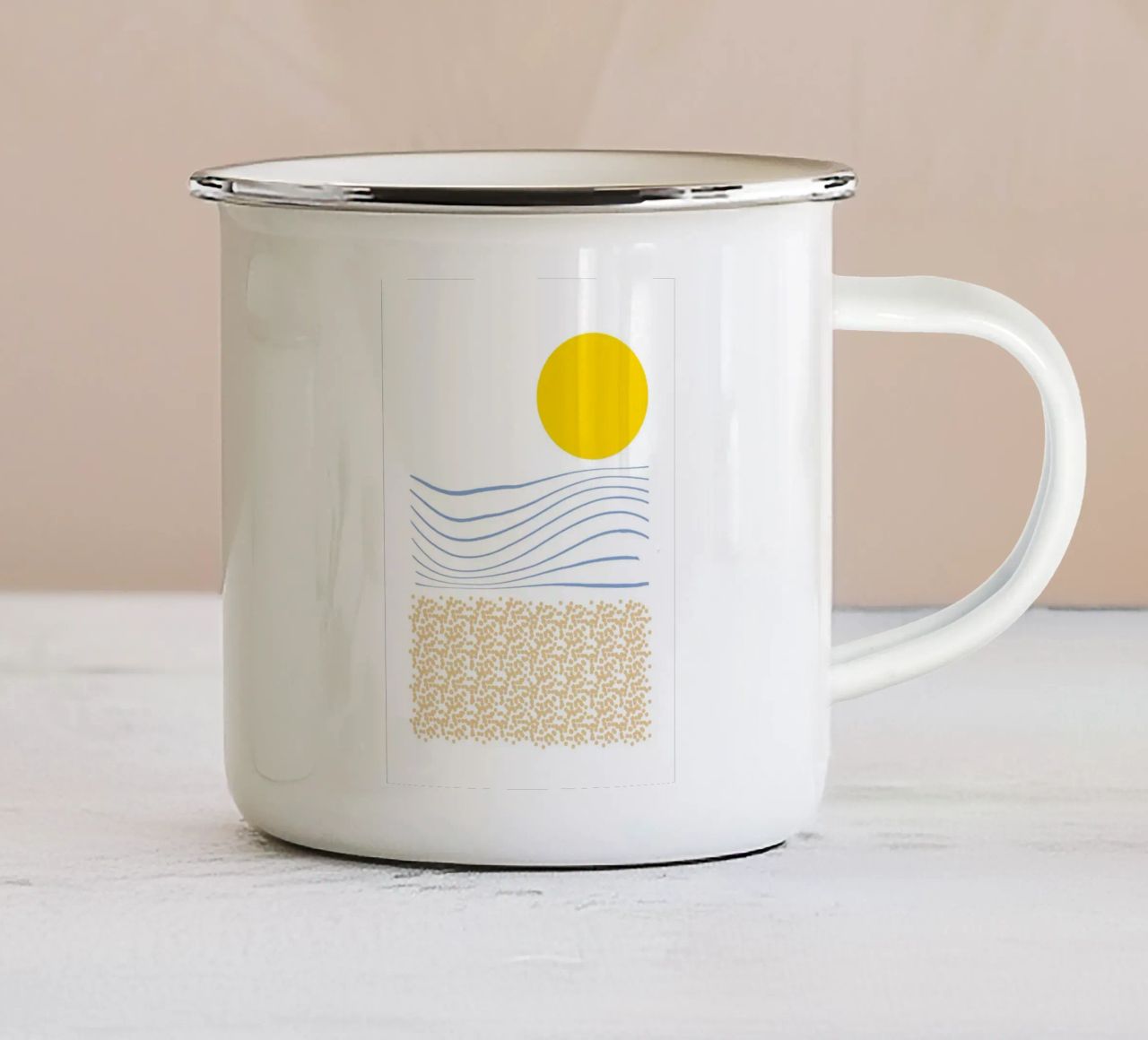 Tag am Meer tazza in smalto da maramirage