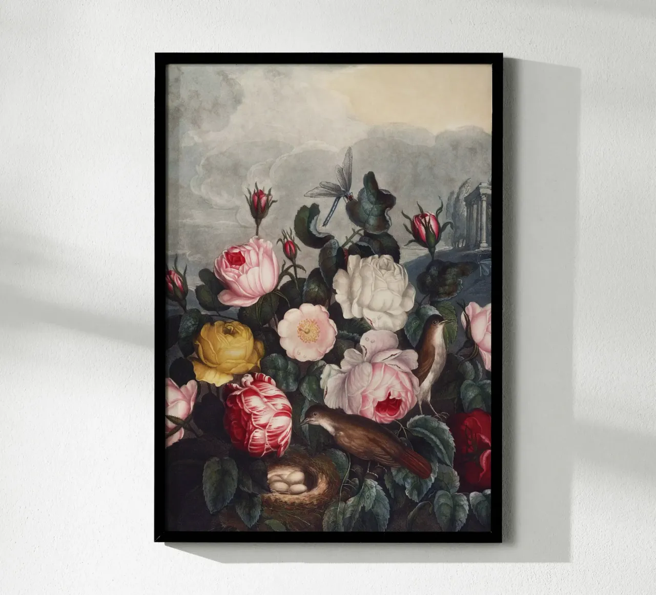 Vintage Thornton 5 Roses poster van Vintage Print Collection