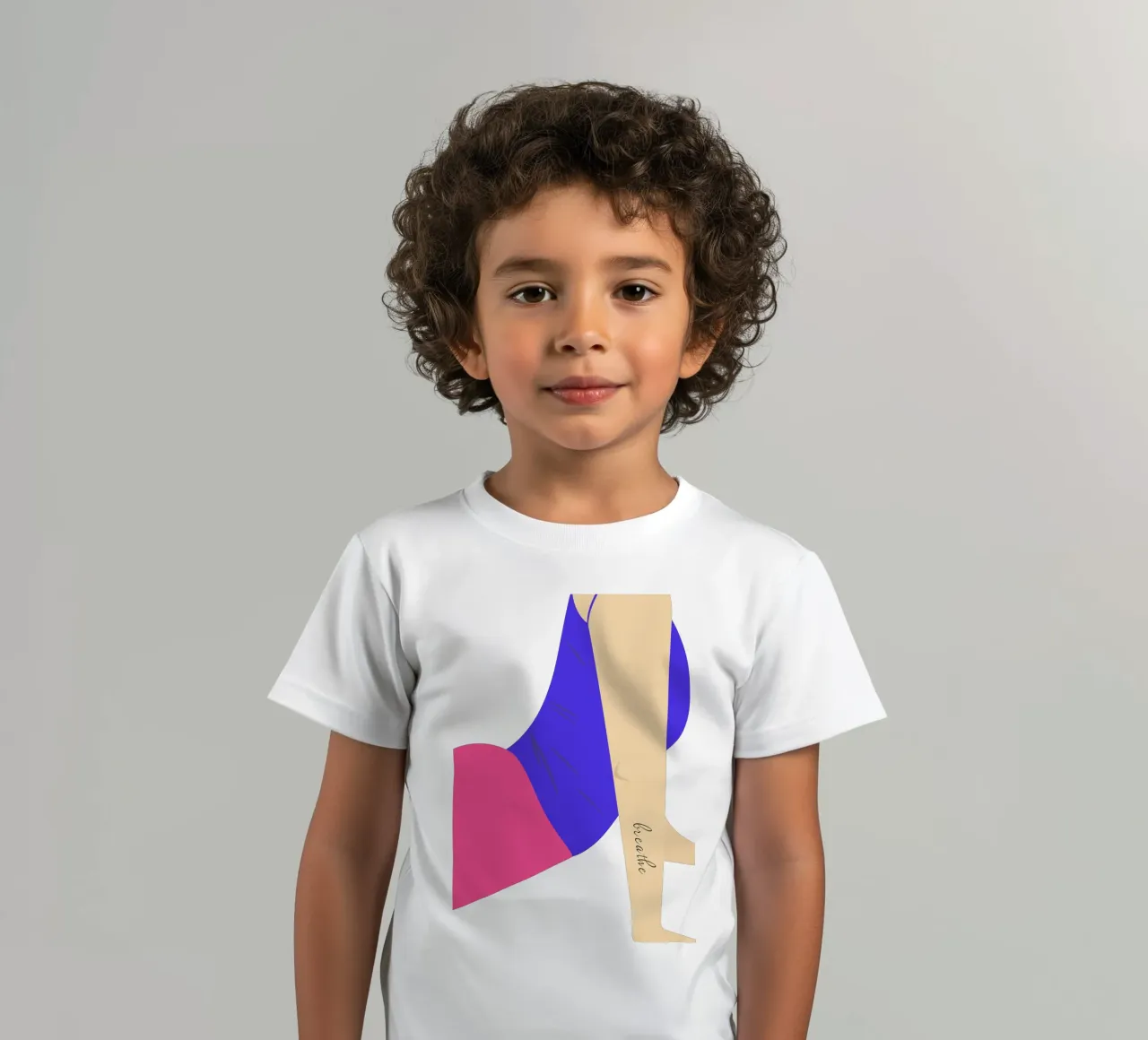breathe. kids t-shirt by FRICKE DESIGN