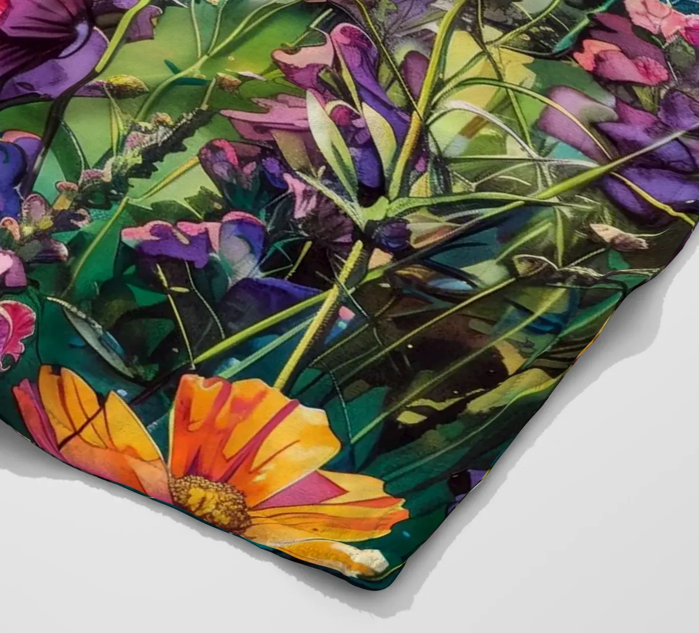 Weide fleecedeken van Lionmixart