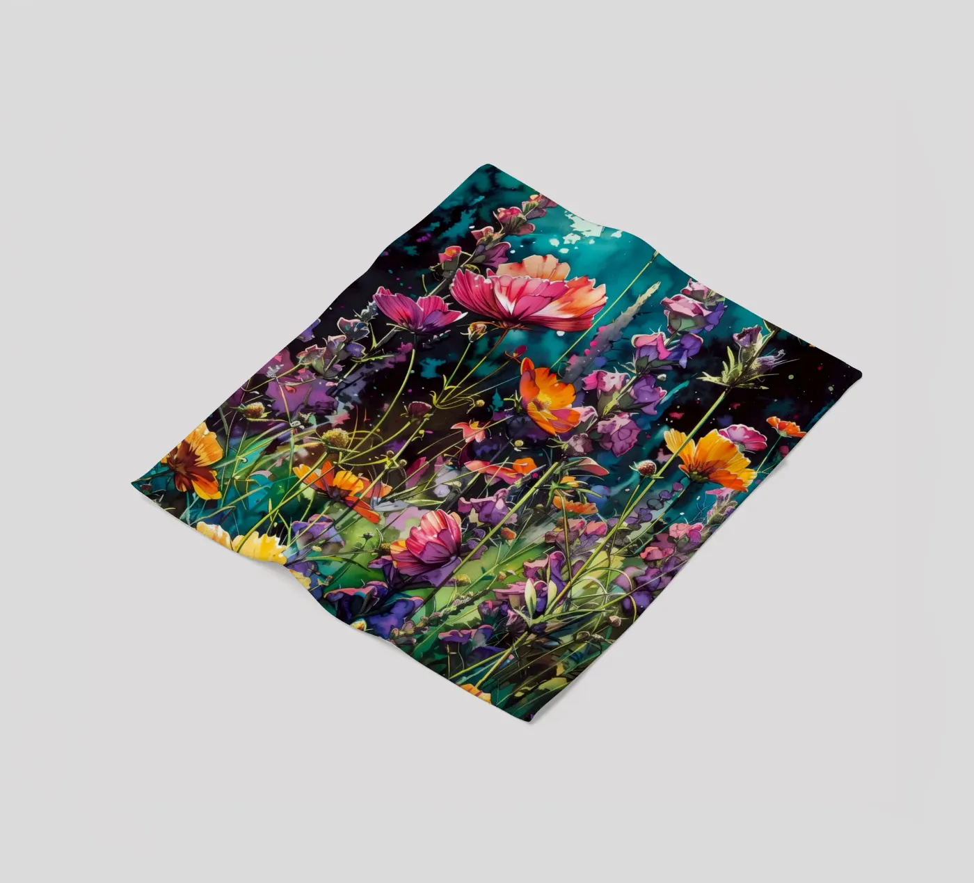 Weide fleecedeken van Lionmixart