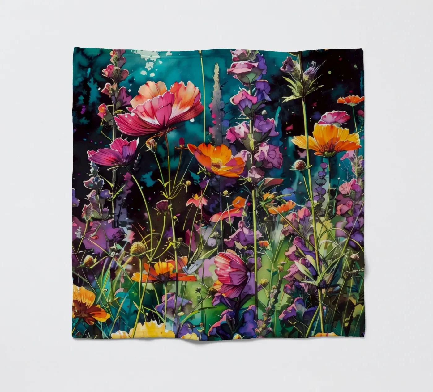 Weide fleecedeken van Lionmixart