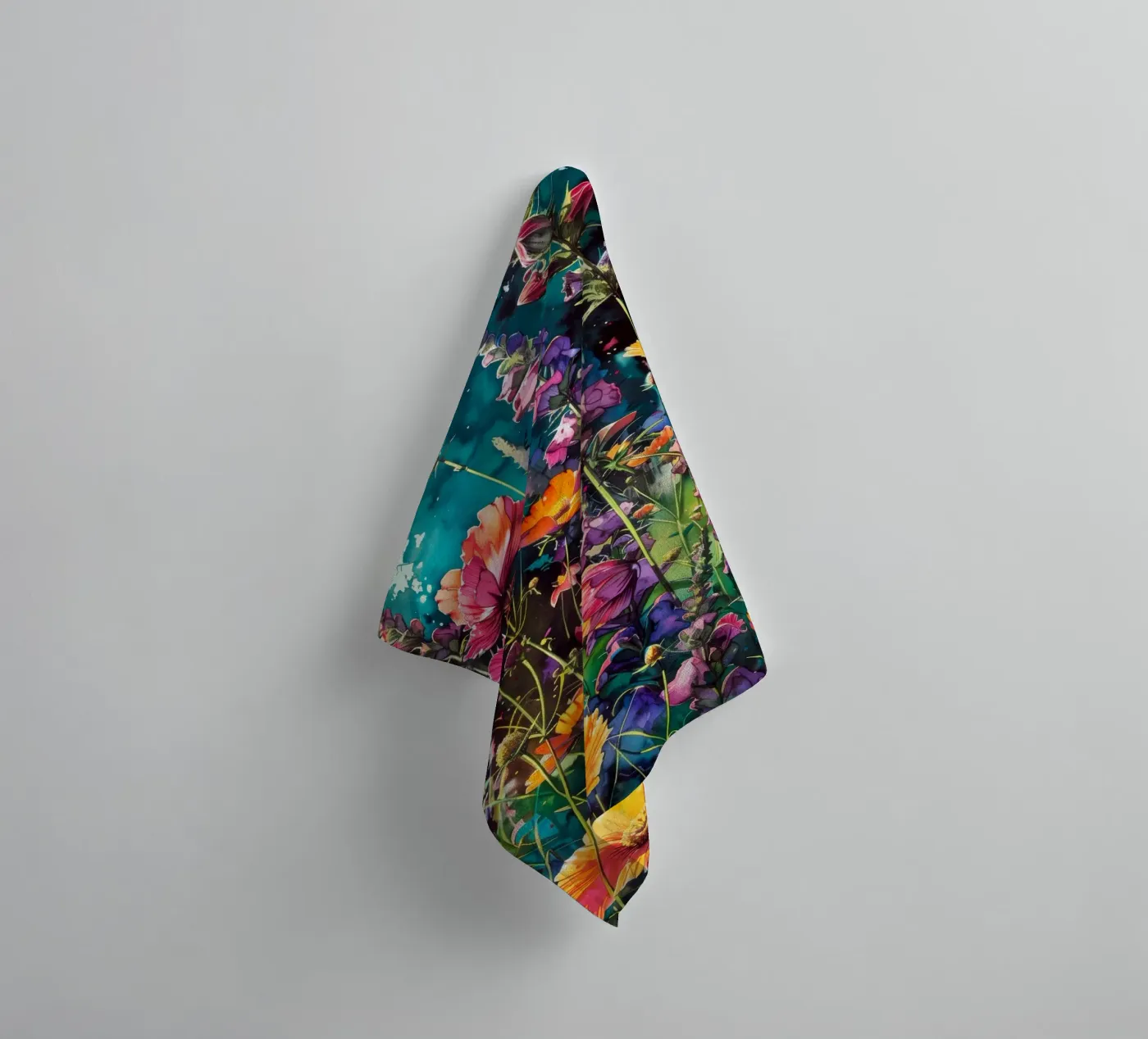 Weide badhanddoek van Lionmixart