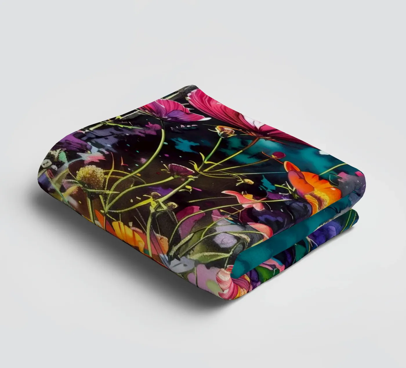 Weide badhanddoek van Lionmixart