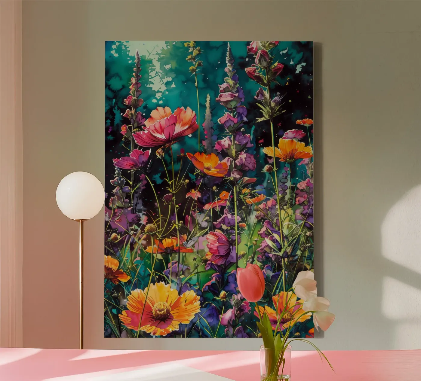 Weide canvas van Lionmixart