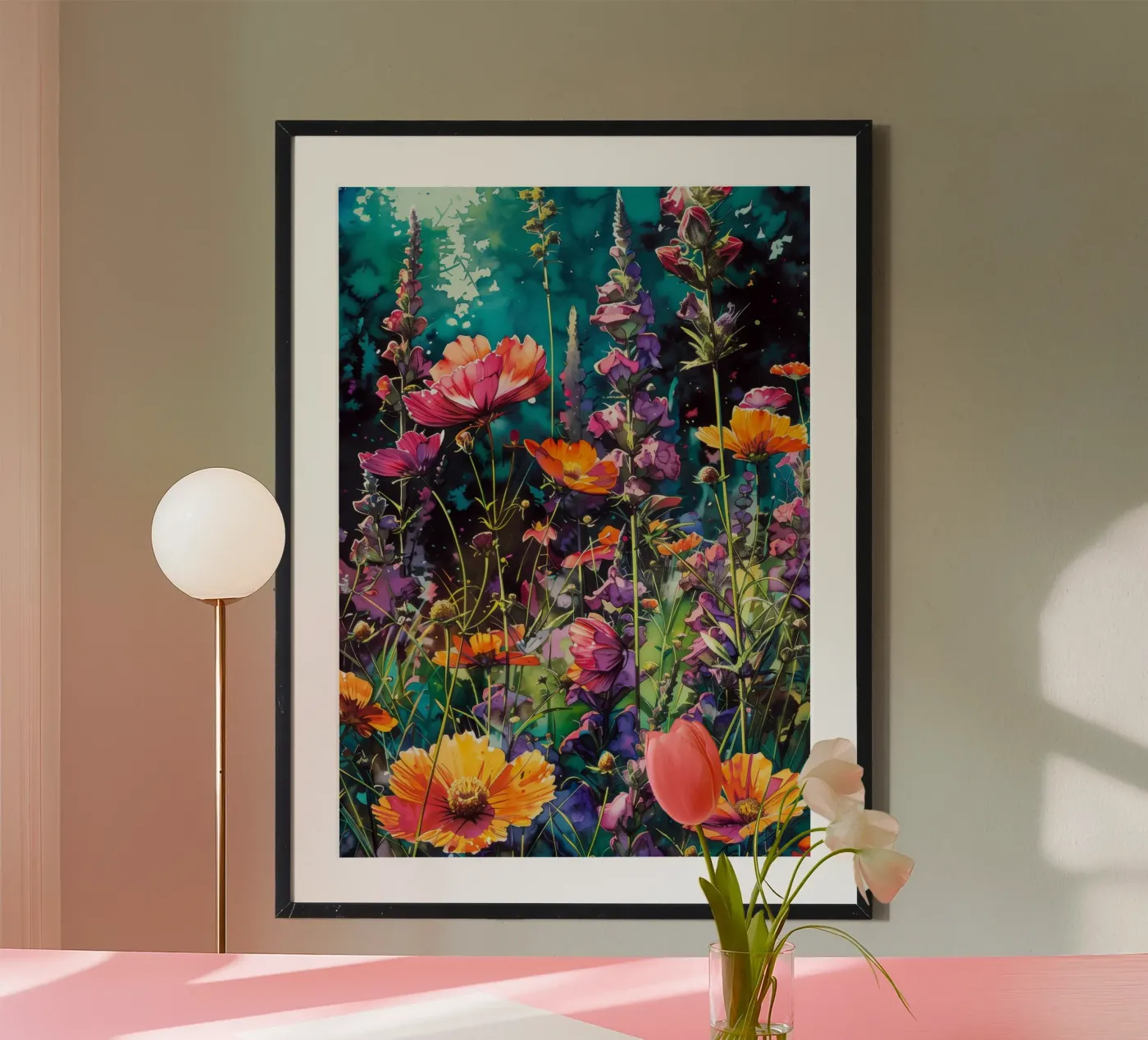 Weide poster van Lionmixart