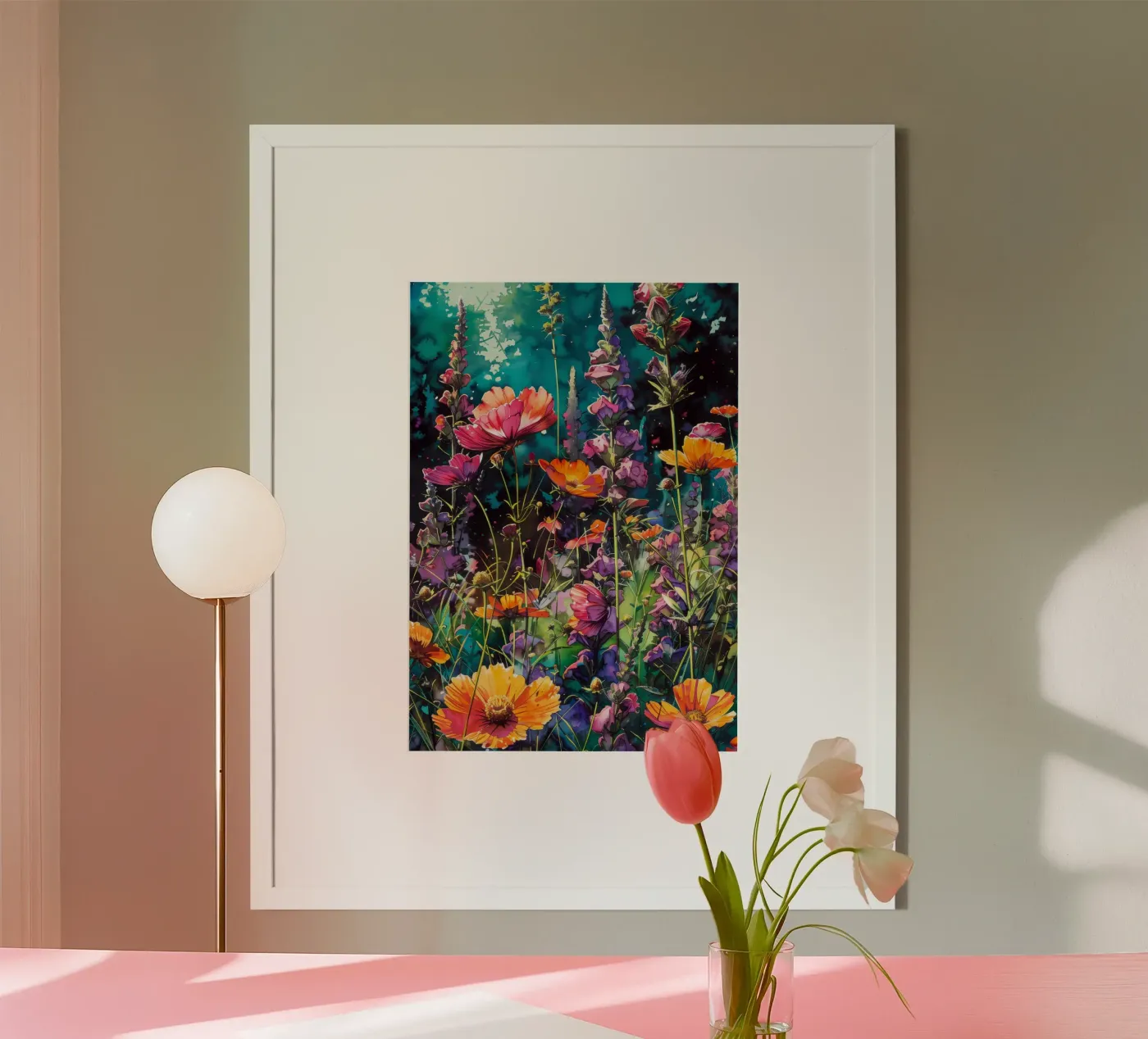 Meadow poster van Lionmixart