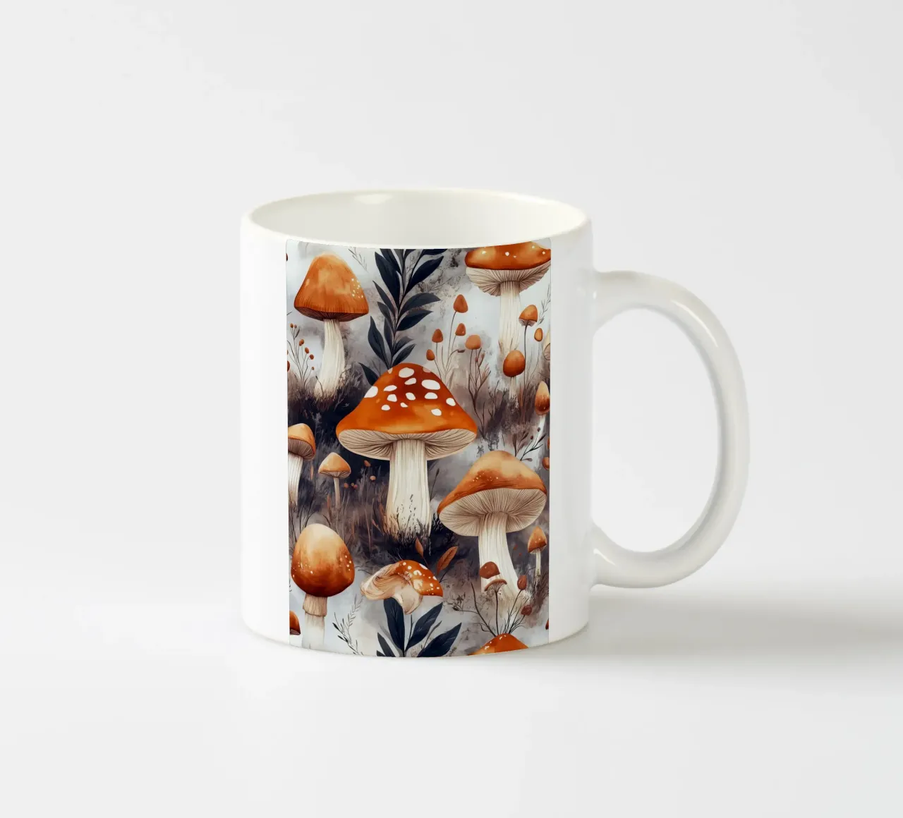 Funghi tazza in ceramica da Lionmixart