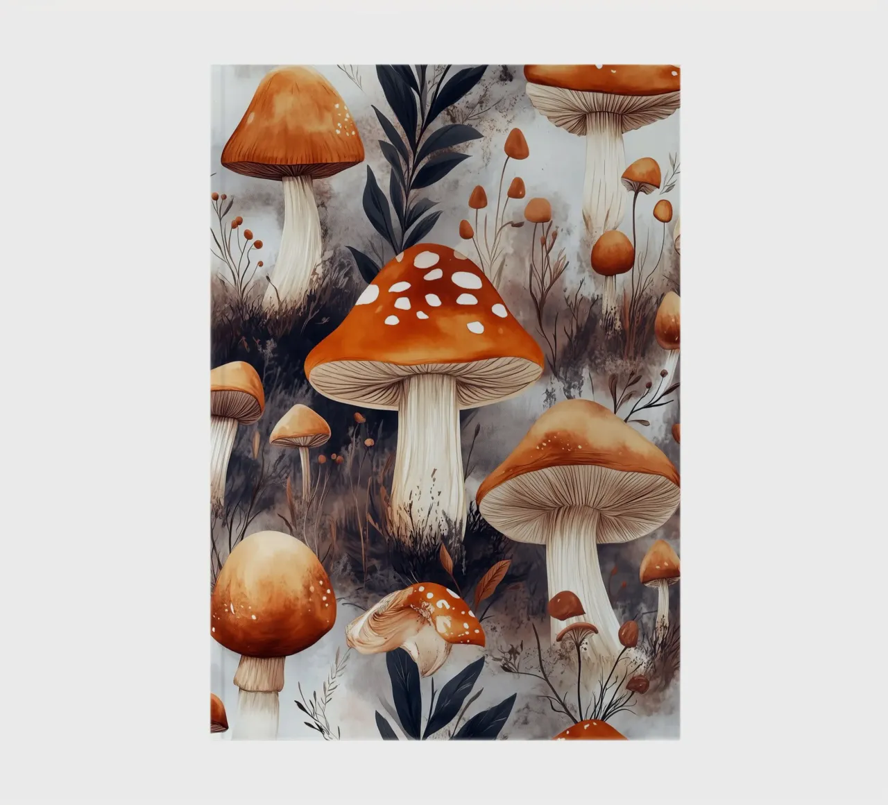 Mushrooms notebook by Lionmixart