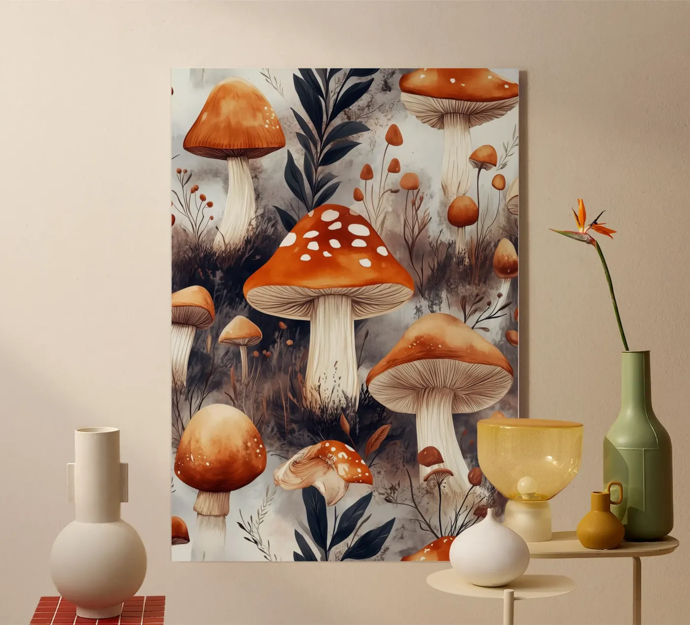 Champignons plexiglas de Lionmixart