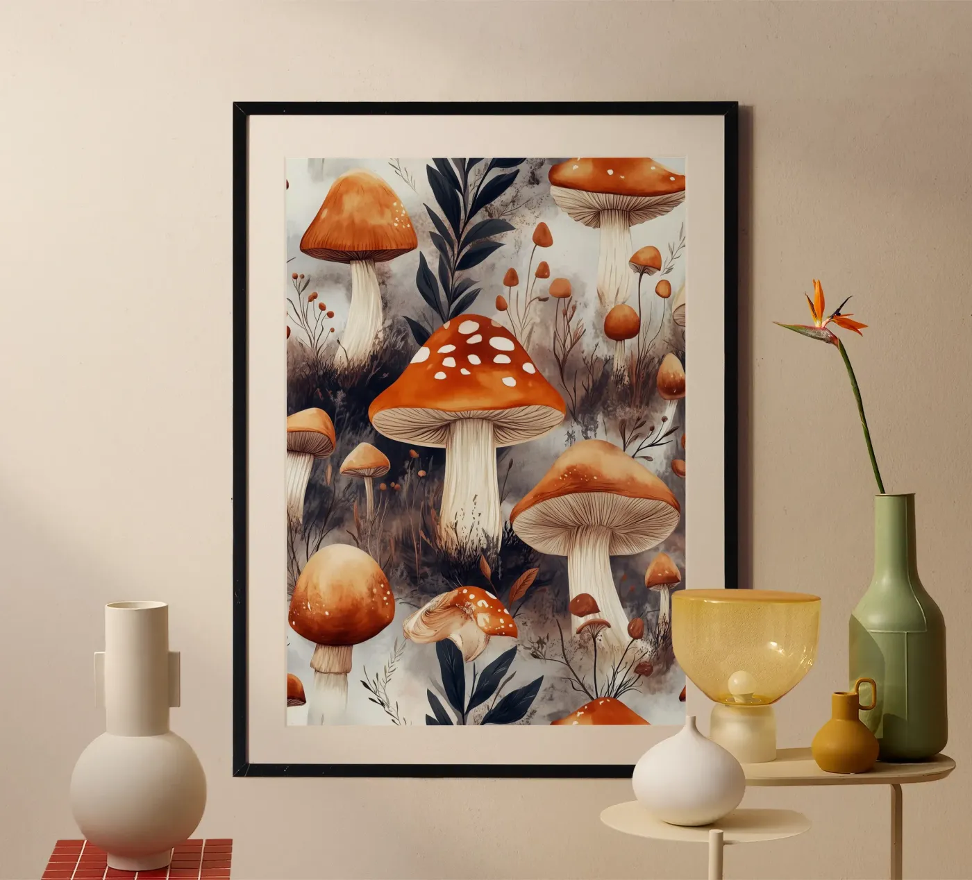 Funghi poster da Lionmixart