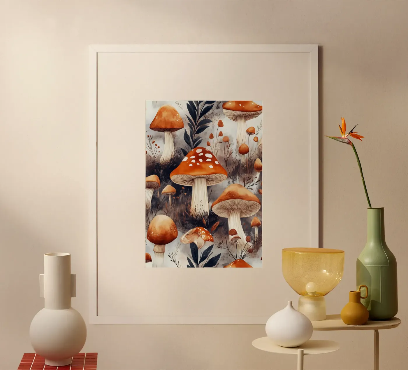 Funghi poster da Lionmixart