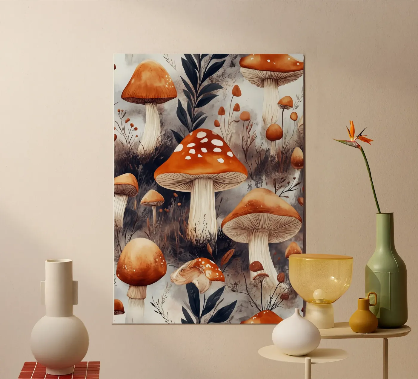 Funghi poster da Lionmixart