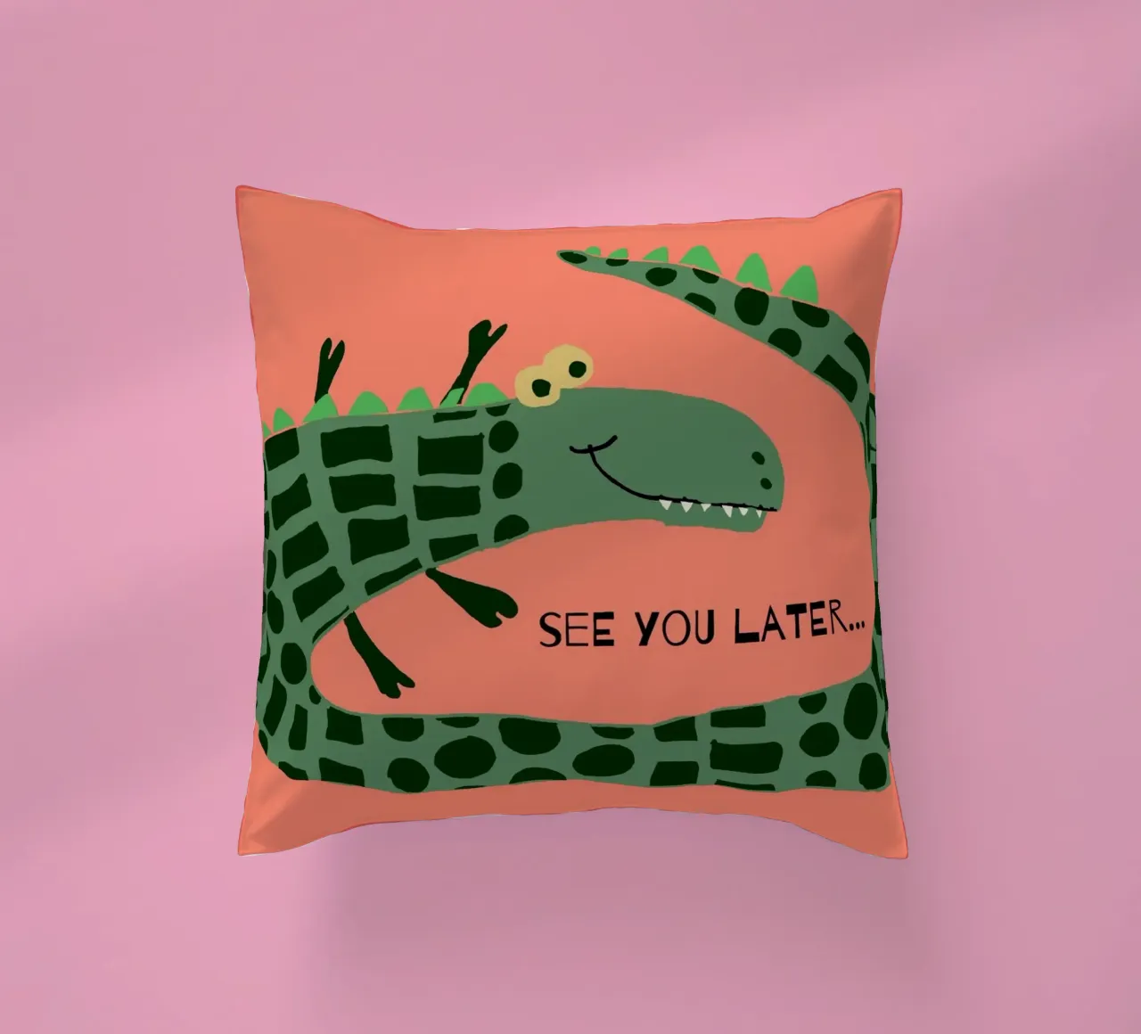 Simple Crocodile cuscino da maramirage