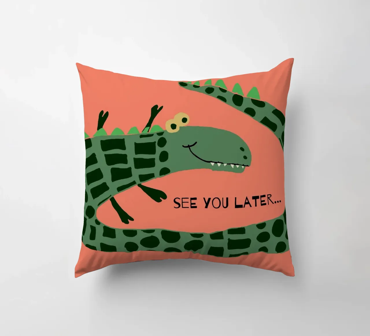 Simple Crocodile cuscino da maramirage