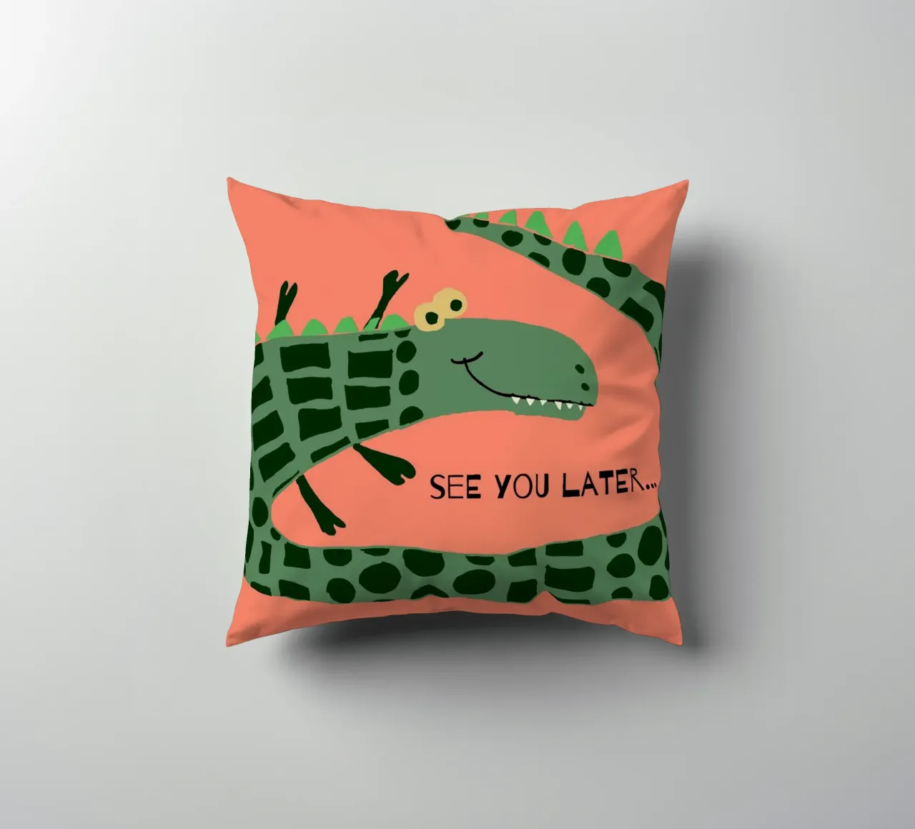 Simple Crocodile cuscino da maramirage