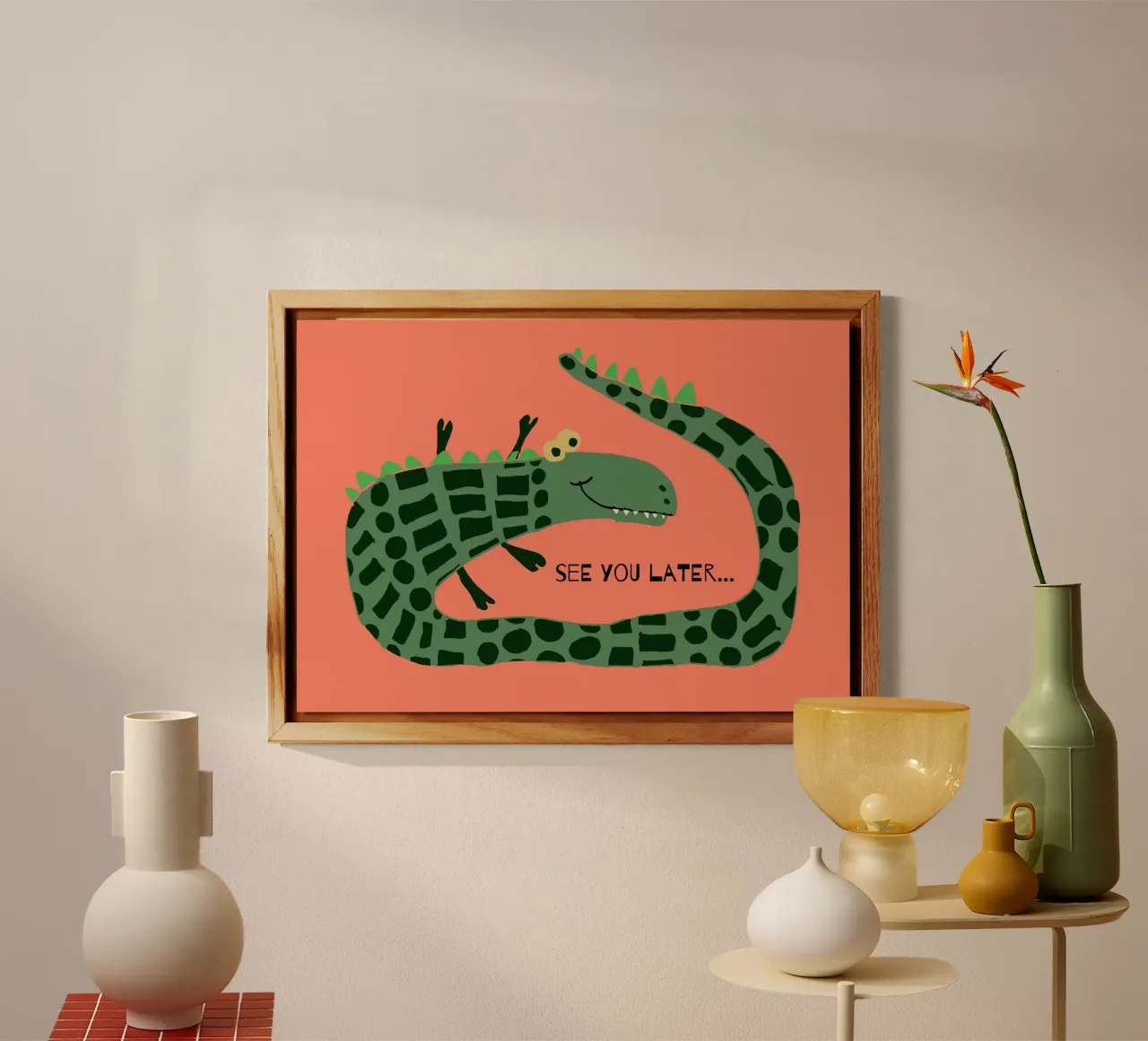 Simple Crocodile alluminio dibond da maramirage