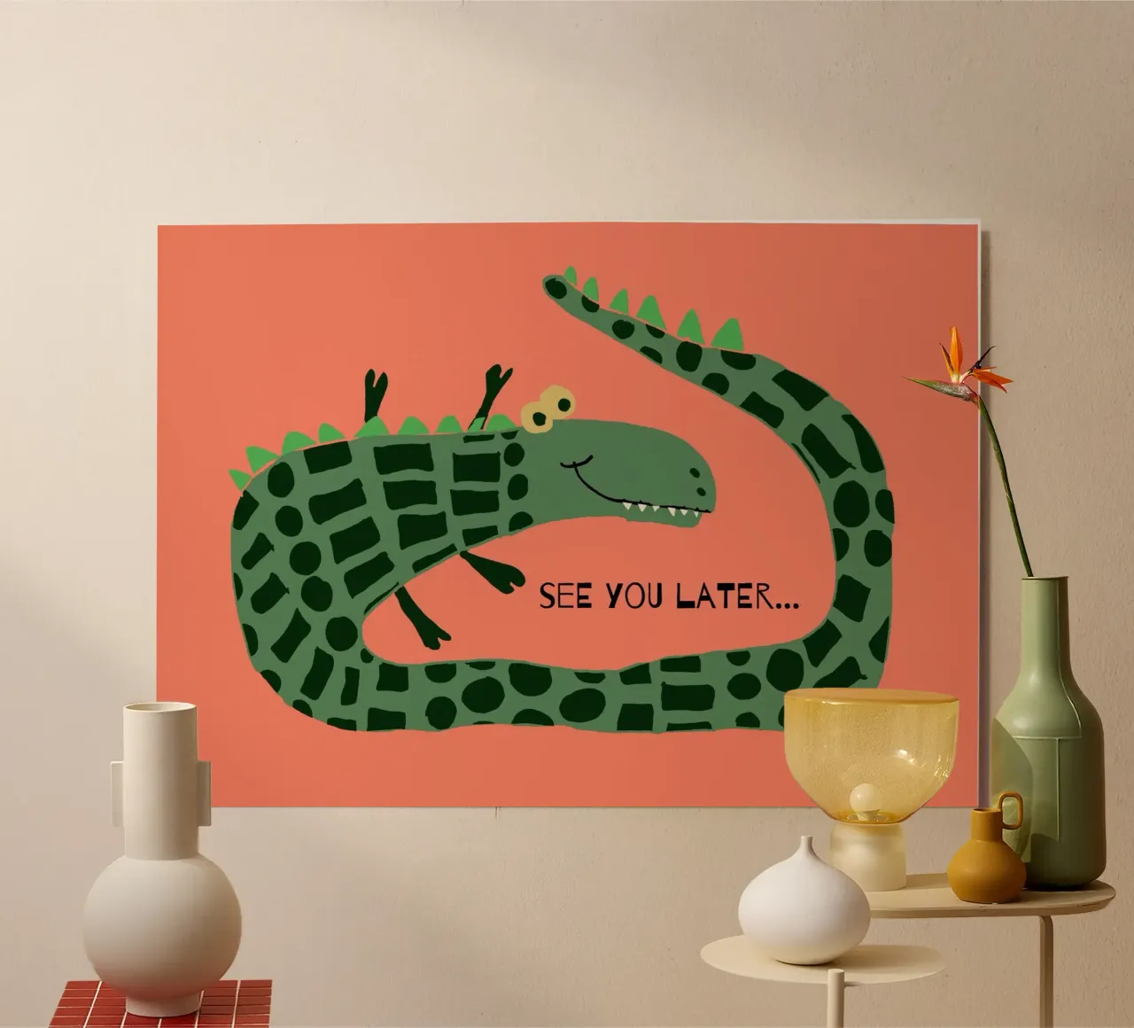 Simple Crocodile alluminio dibond da maramirage