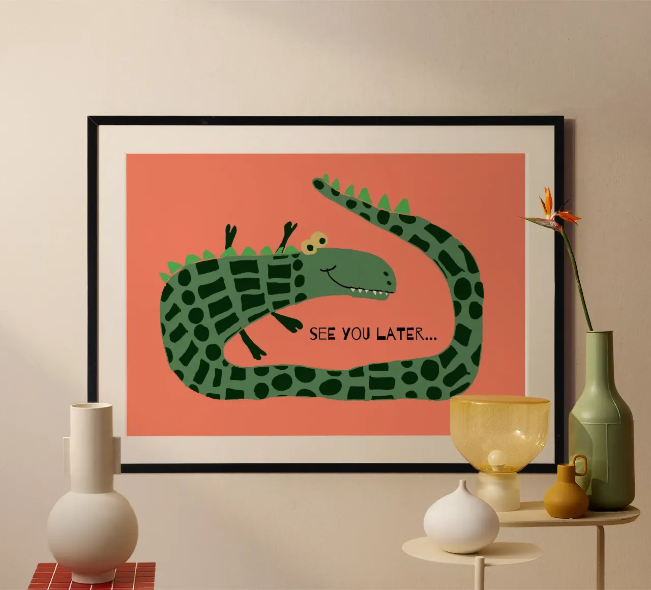 Simple Crocodile poster da maramirage