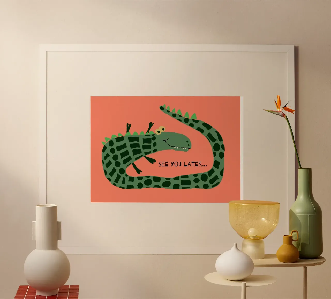 Simple Crocodile carta hahnemühle da maramirage