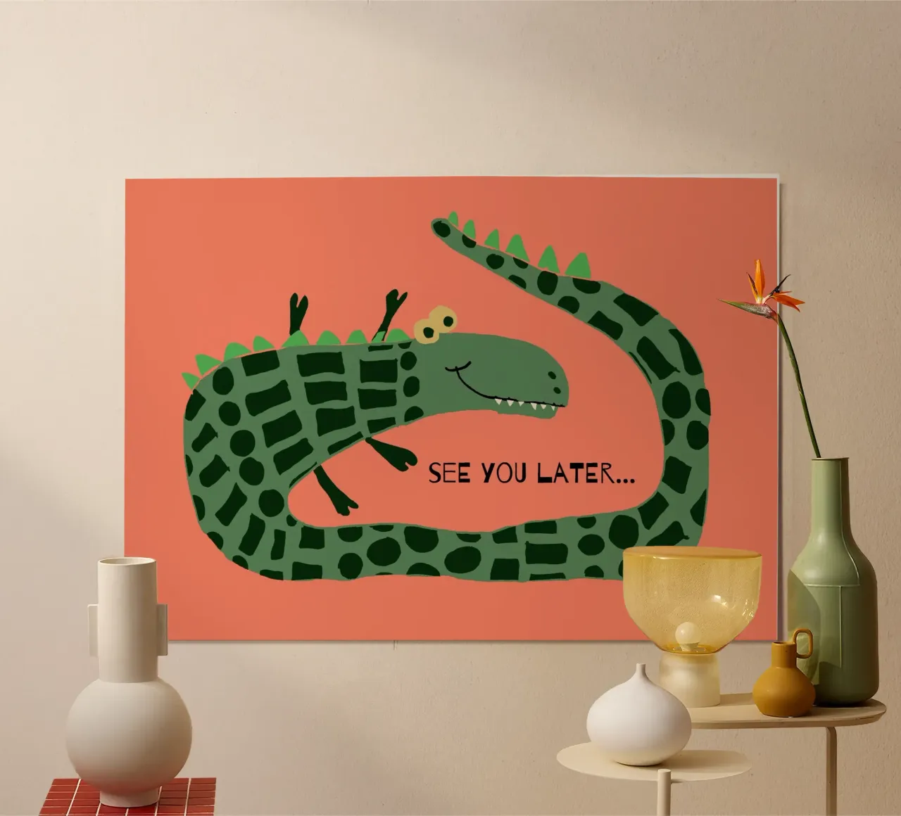 Simple Crocodile poster da maramirage
