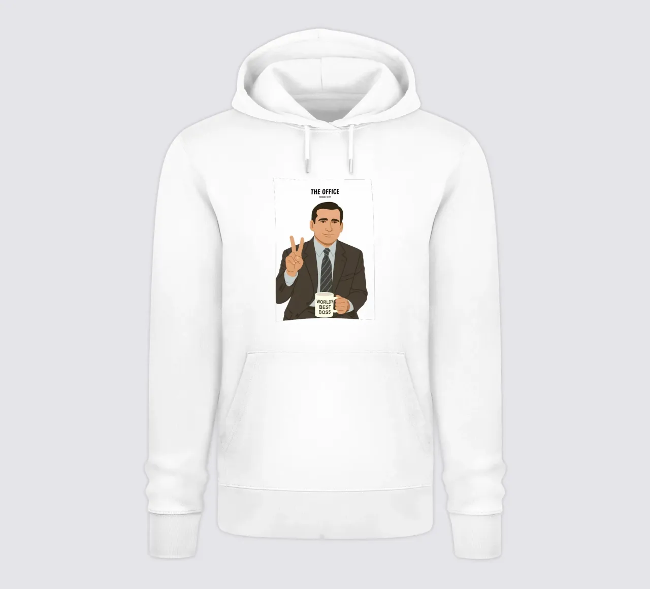 Michael Scott The Office Minimalist felpa con cappuccio da MoviesArt