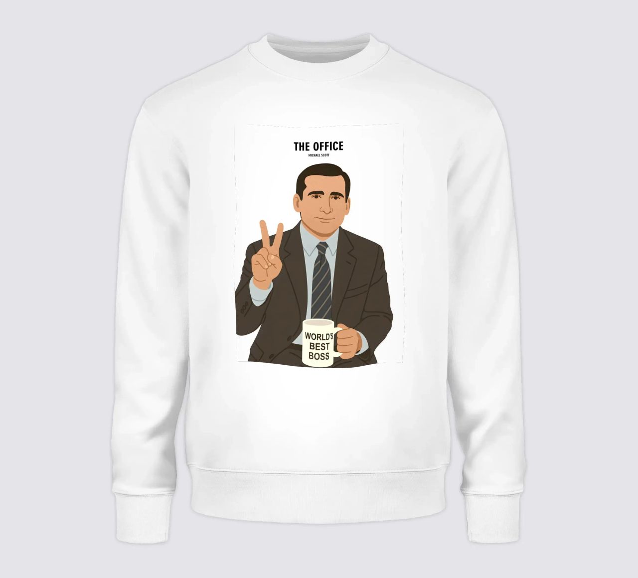 Michael Scott The Office Minimalist felpa da MoviesArt