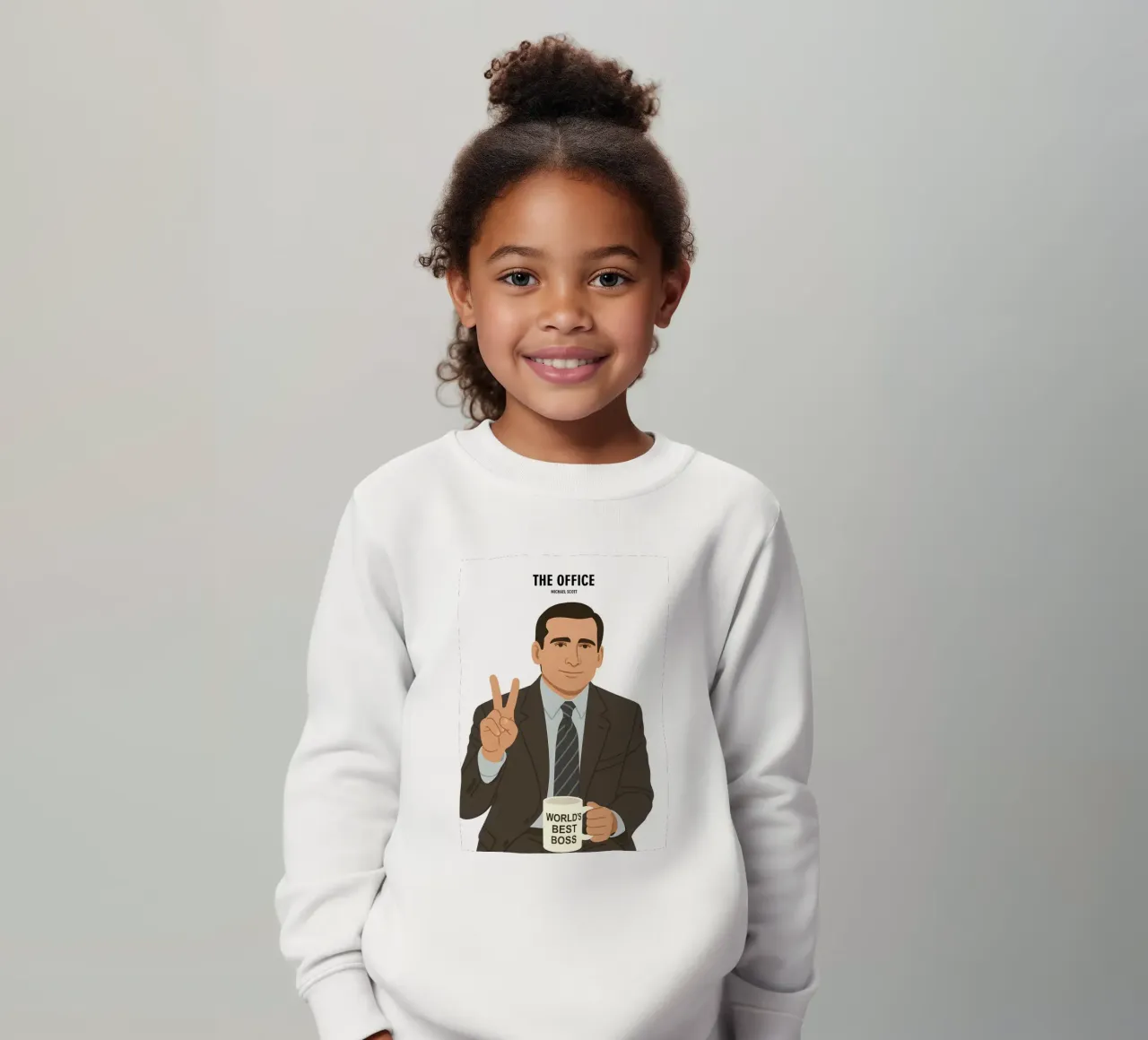 Michael Scott The Office Minimalist felpa bambino da MoviesArt
