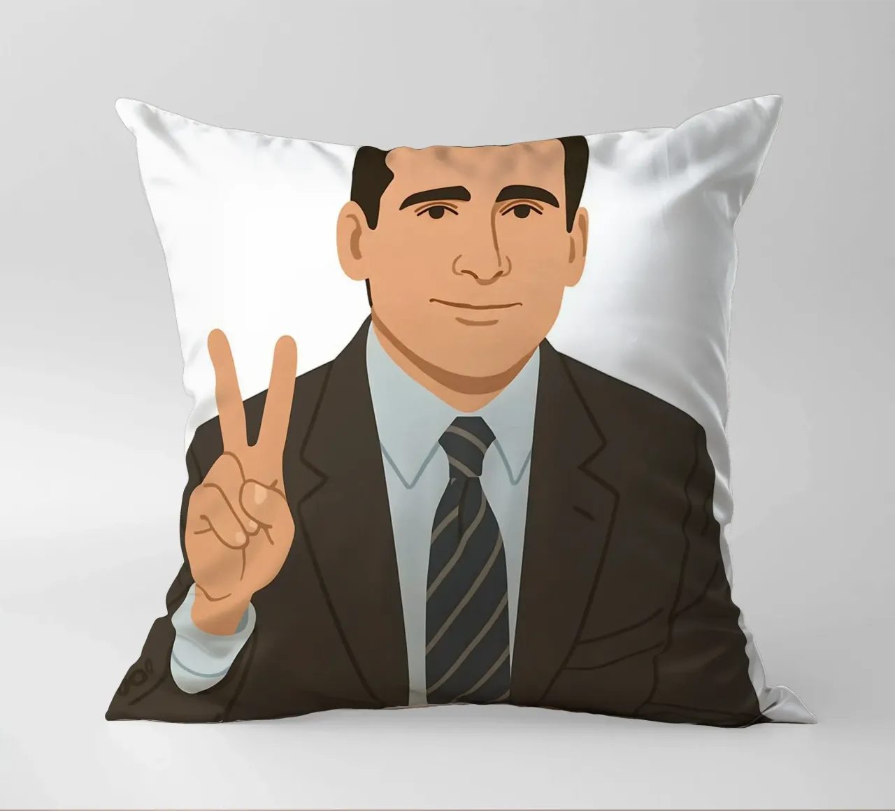 Michael Scott The Office Minimalist cuscino da MoviesArt