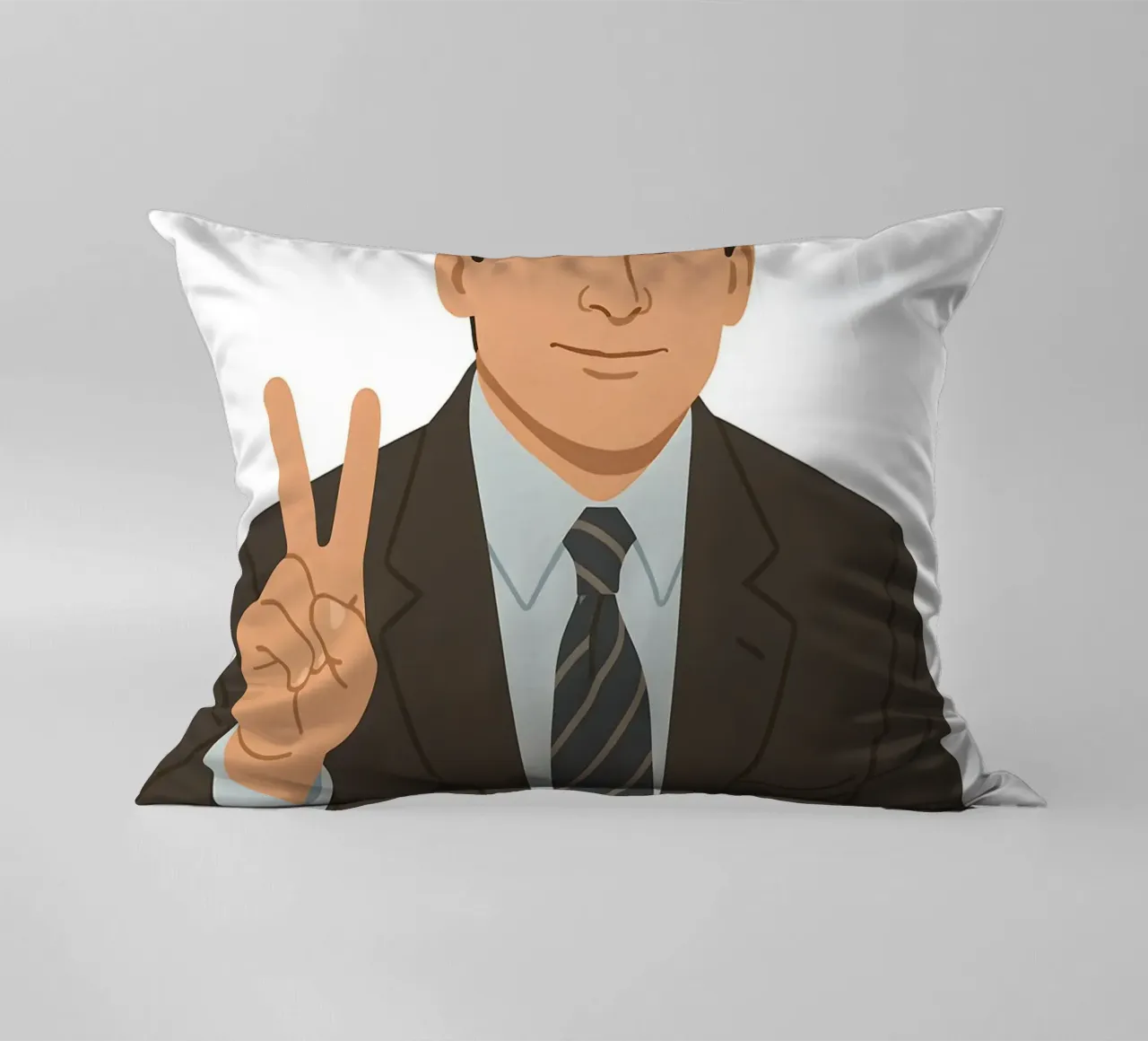 Michael Scott The Office Minimalist cuscino da MoviesArt