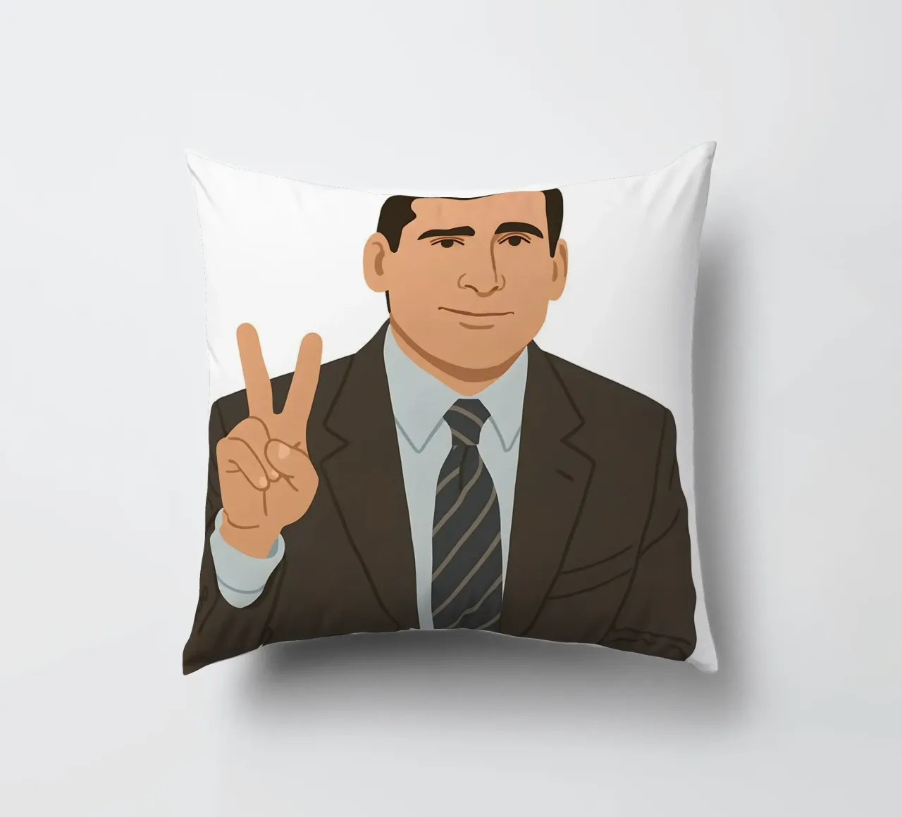 Michael Scott The Office Minimalist cuscino da MoviesArt