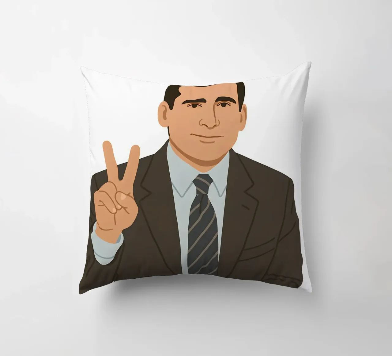 Michael Scott The Office Minimalist cuscino da MoviesArt