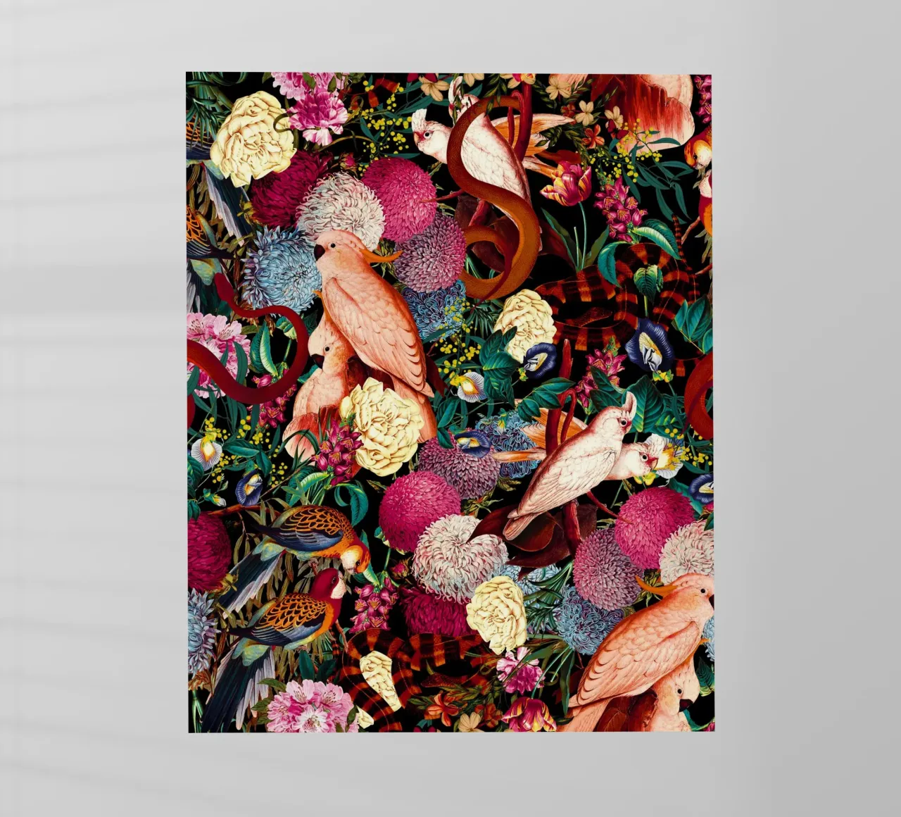 Floral and Animals Pattern II pellicola backlit da burcukorkmazyurek
