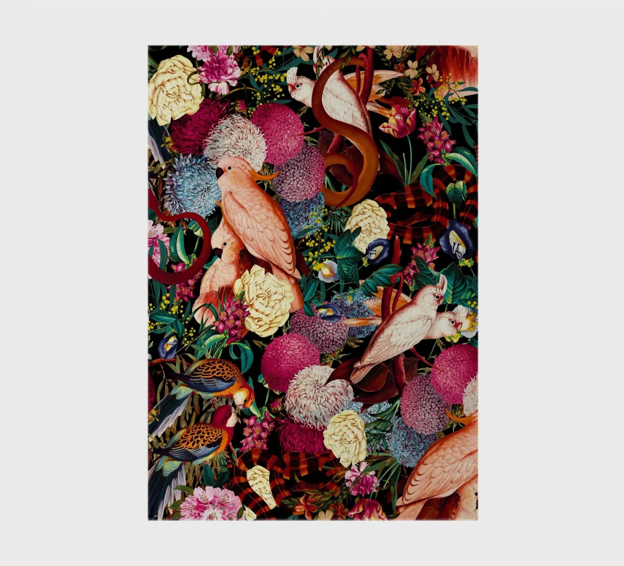 Floral and Animals Pattern II notebook by burcukorkmazyurek