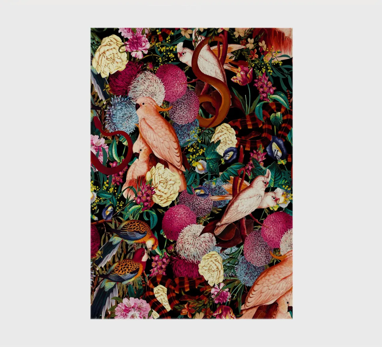 Floral and Animals Pattern II notebook by burcukorkmazyurek