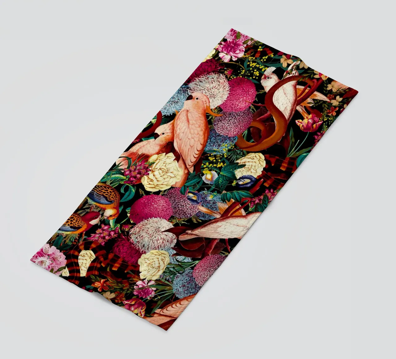 Floral and Animals Pattern II telo mare da burcukorkmazyurek