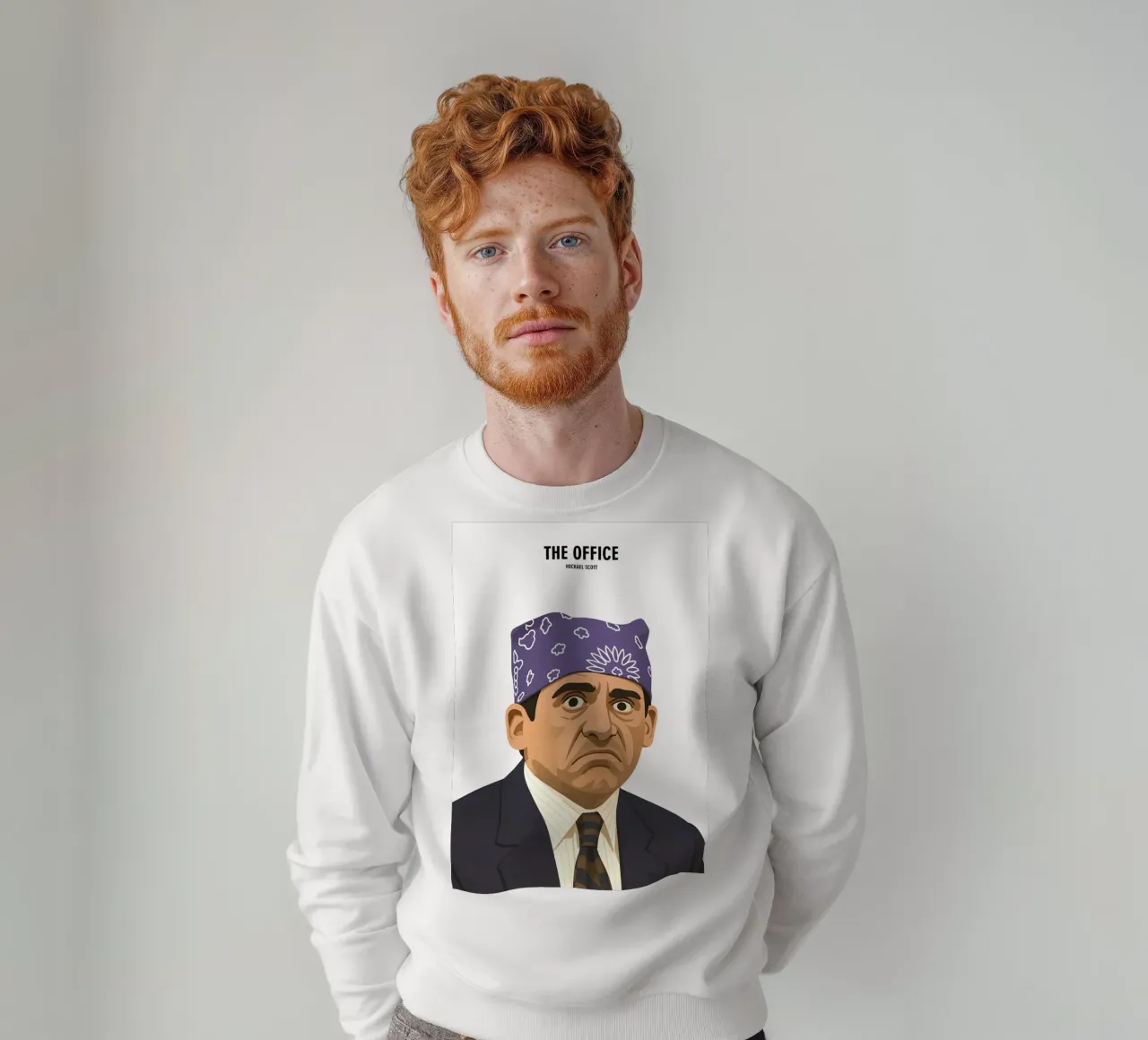Michael Scott Minimalist sweatshirt by MoviesArt