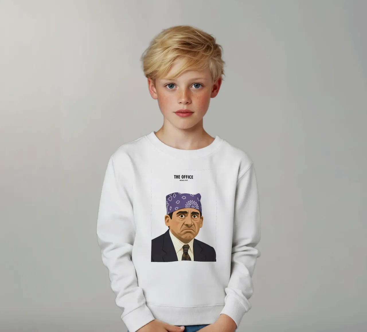 Michael Scott Minimalist felpa bambino da MoviesArt