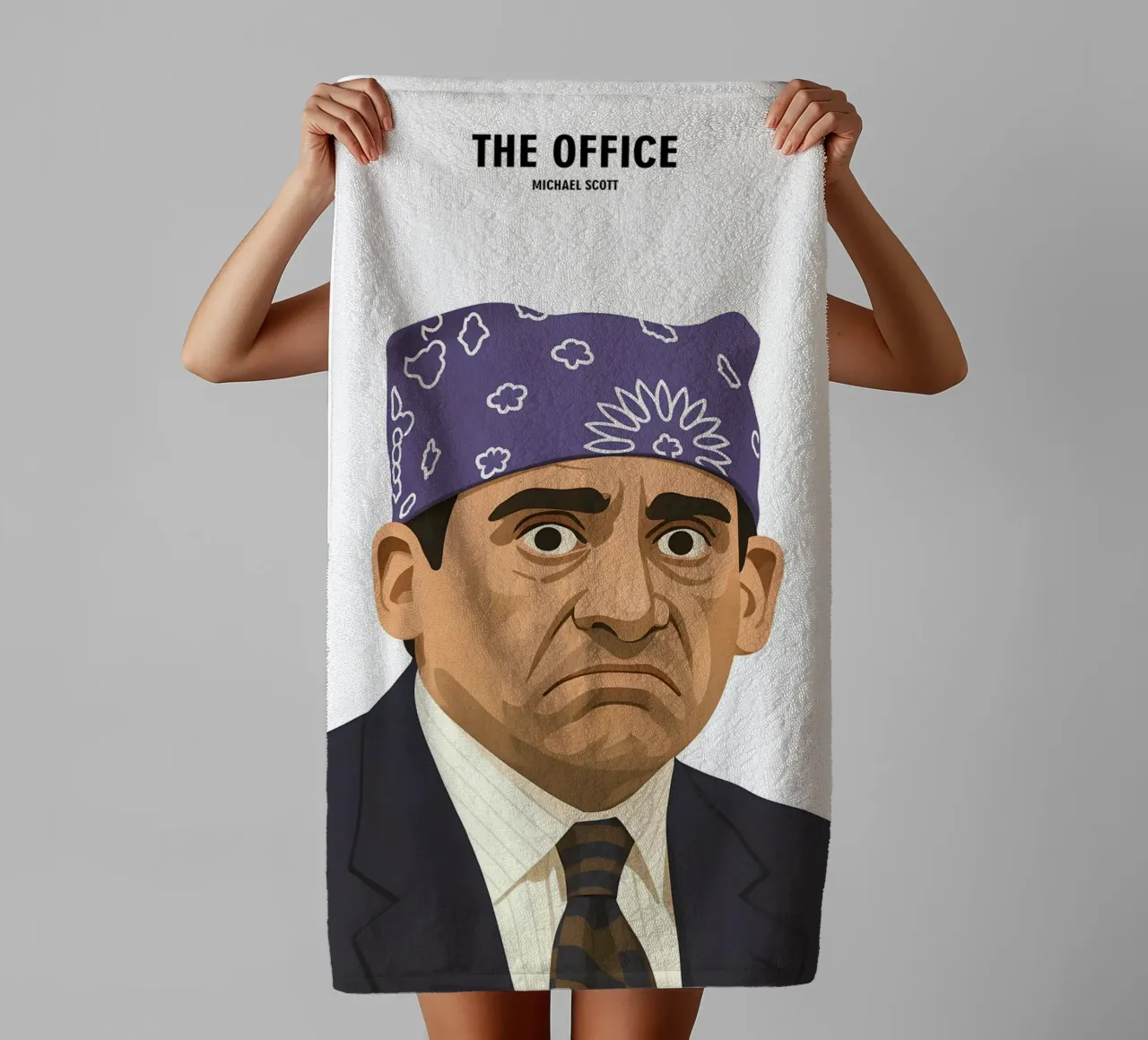 Michael Scott Minimalist asciugamano da bagno da MoviesArt