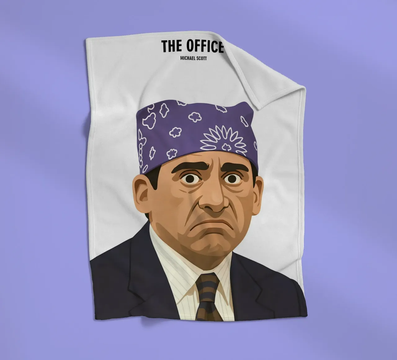 Michael Scott Minimalist coperta in pile da MoviesArt