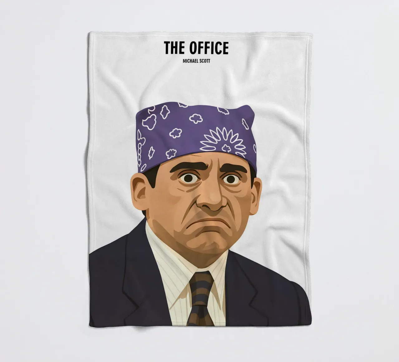 Michael Scott Minimalist coperta in pile da MoviesArt